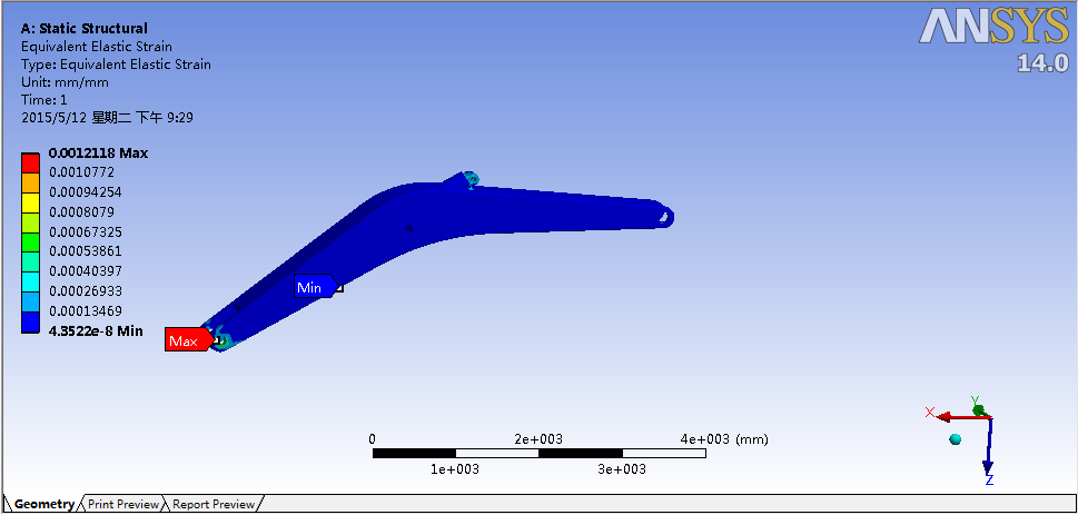 普通挖掘机动臂机构设计与运动分析