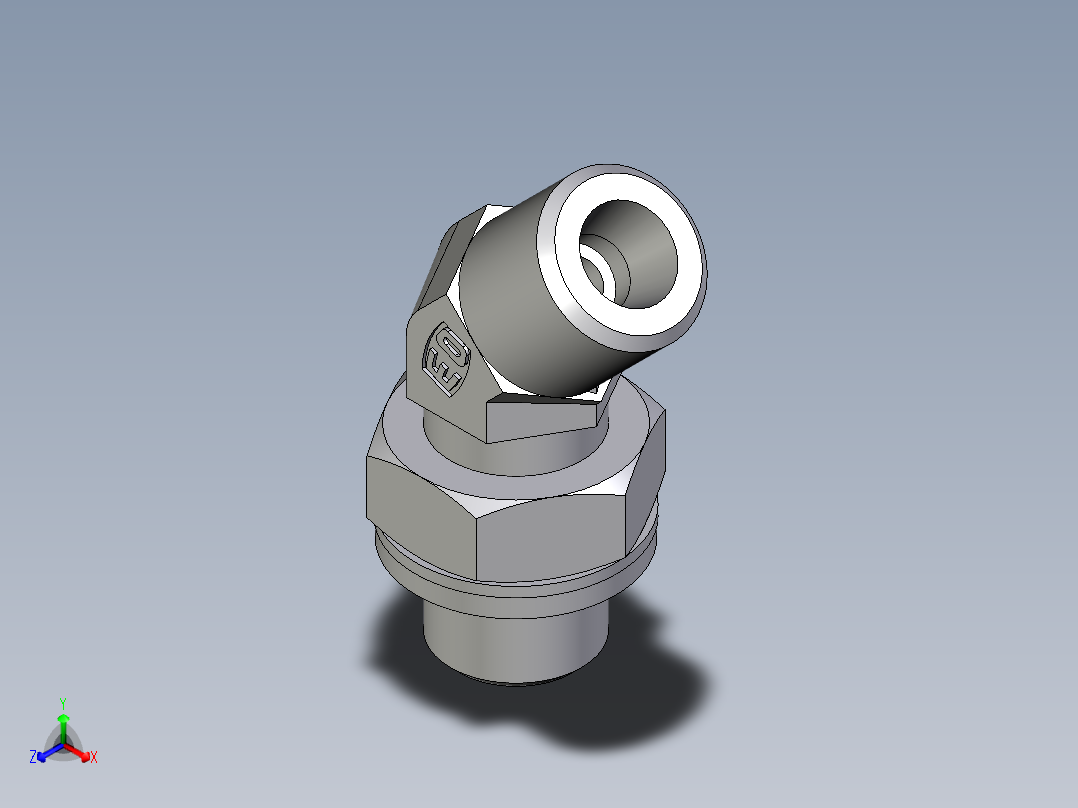 卡套式工业通用硬管接头EO_Adjustable_locknut_45_deg_elbow_VEE06SROMDCF