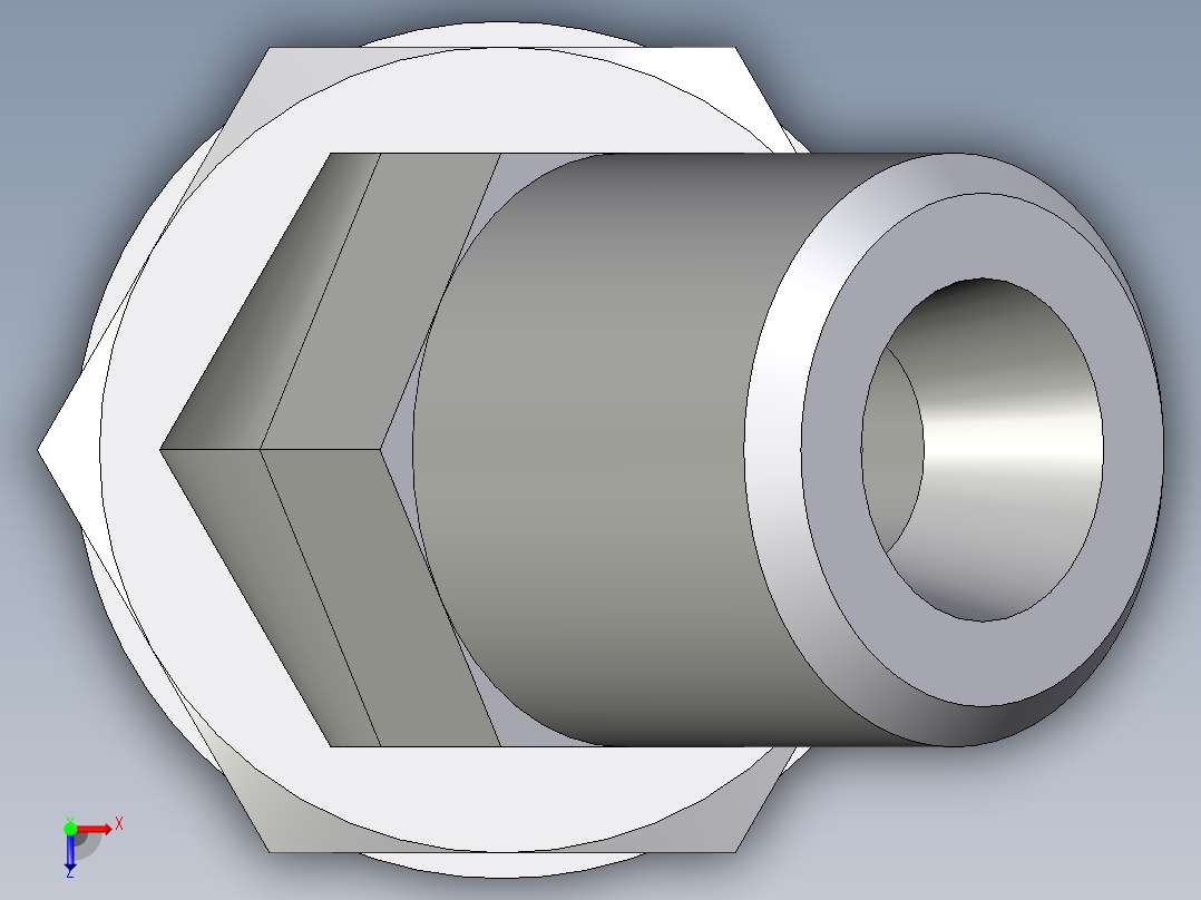 卡套式工业通用硬管接头EO_Adjustable_locknut_45_deg_elbow_VEE06SROMDCF俯视图