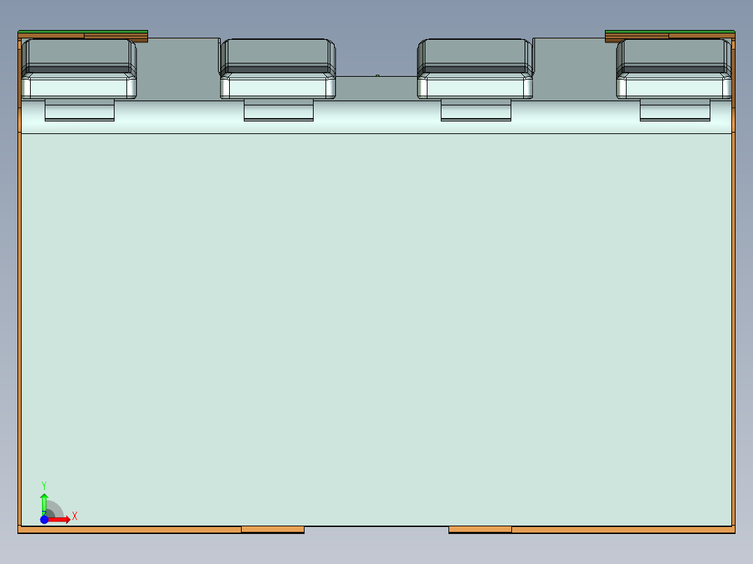 路由器+底座前视图
