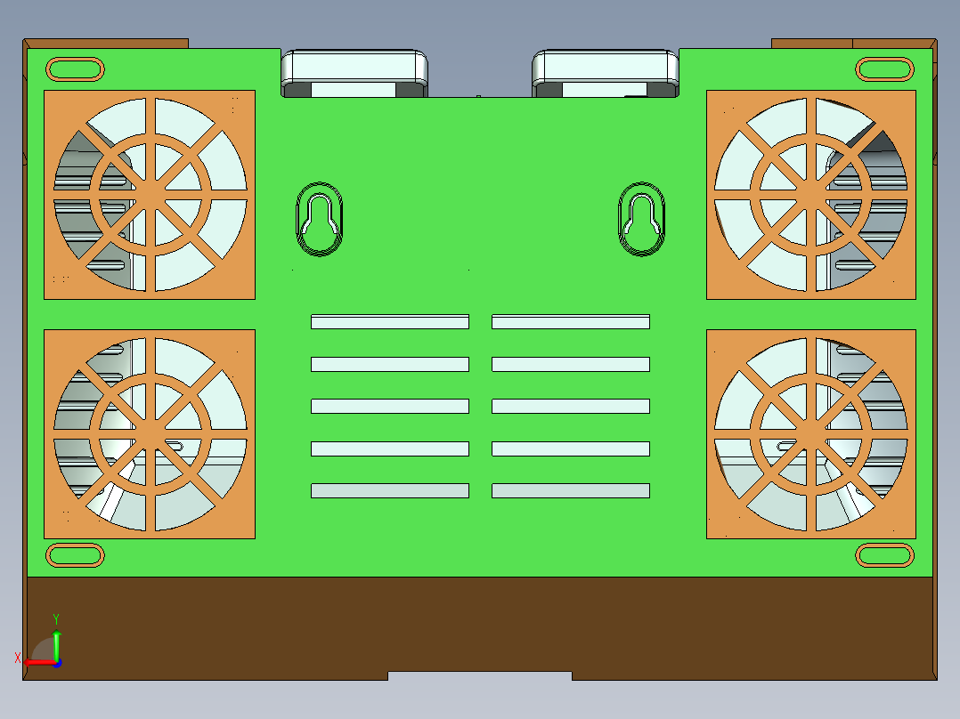 路由器+底座后视图