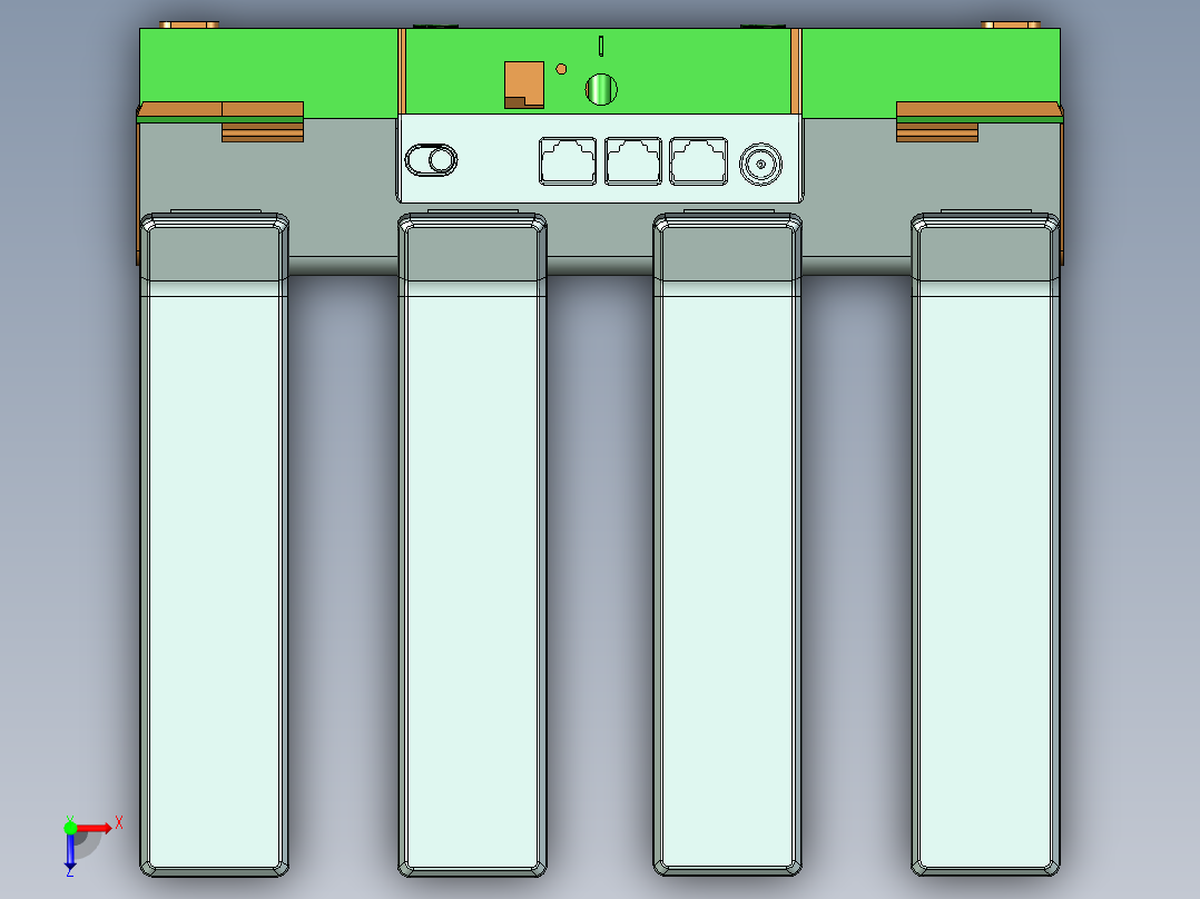路由器+底座俯视图