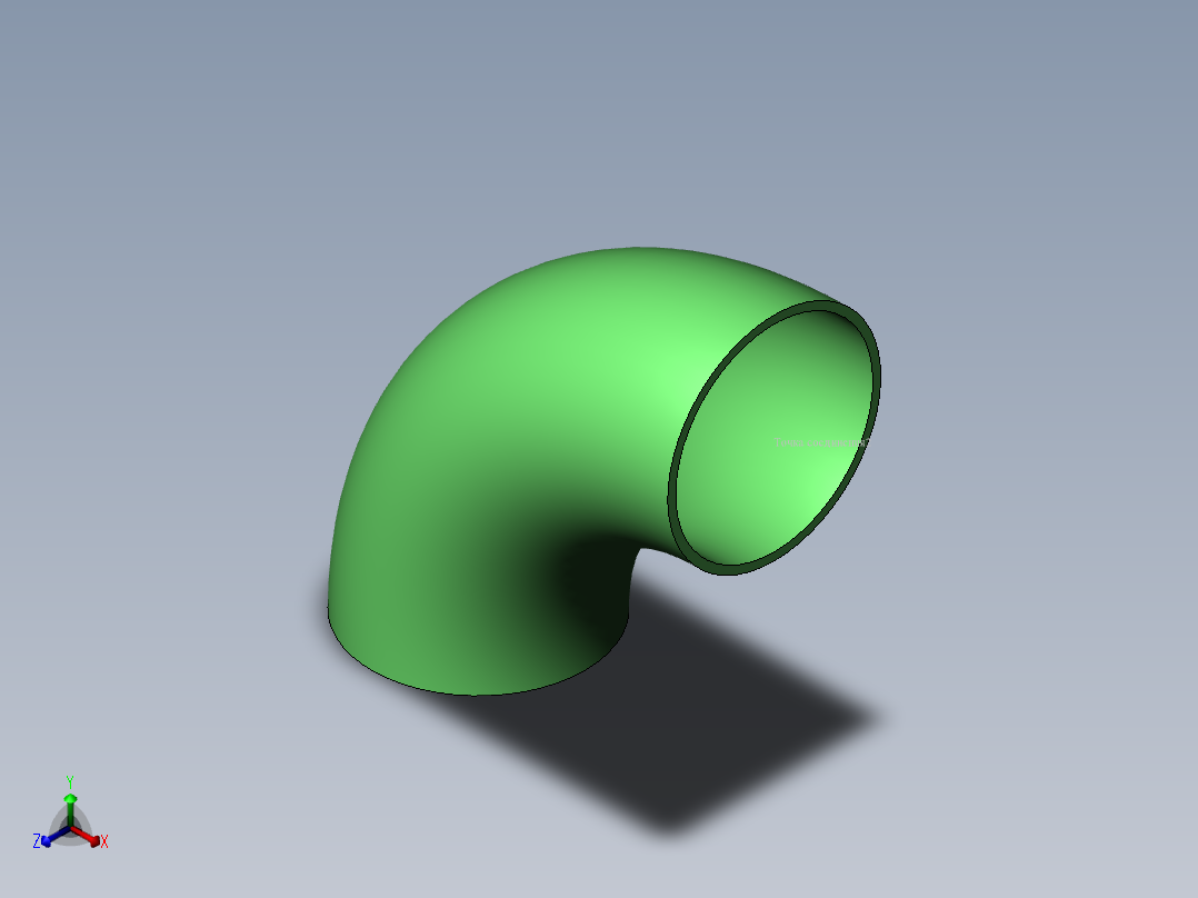 弯头 (26)正等轴测图
