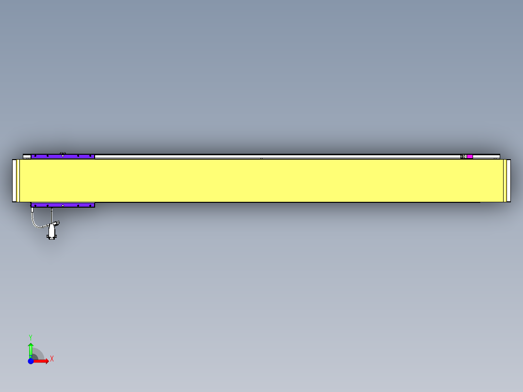 威洛博VL系列直线电机模组-VL14S3-S1300前视图