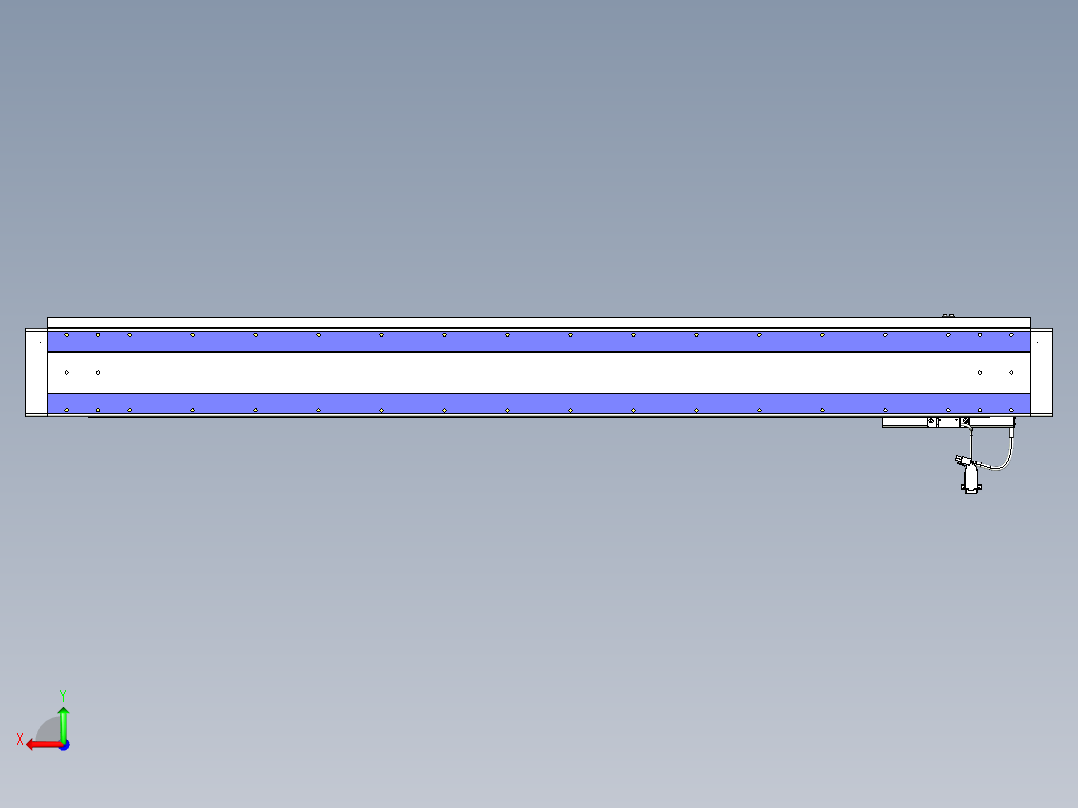 威洛博VL系列直线电机模组-VL14S3-S1300后视图