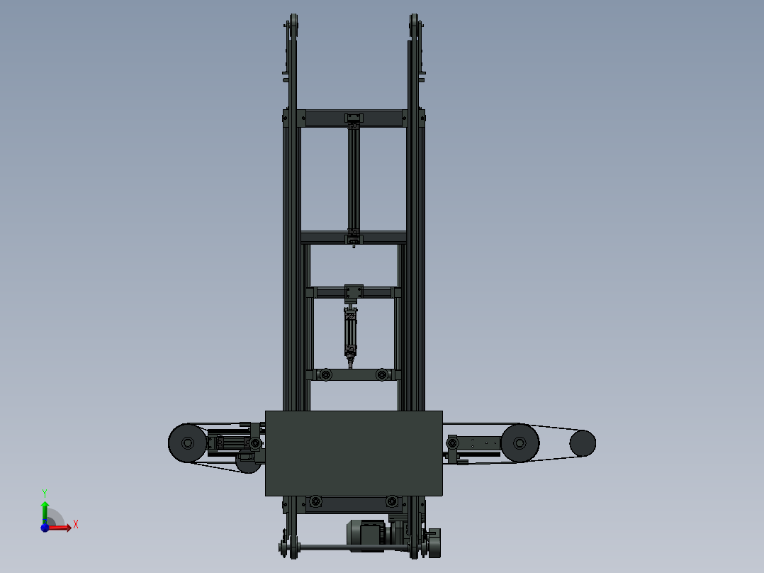 流水线定位总装_预定位总装前视图