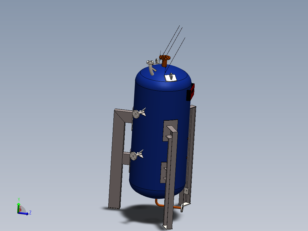 立式高压水箱模型