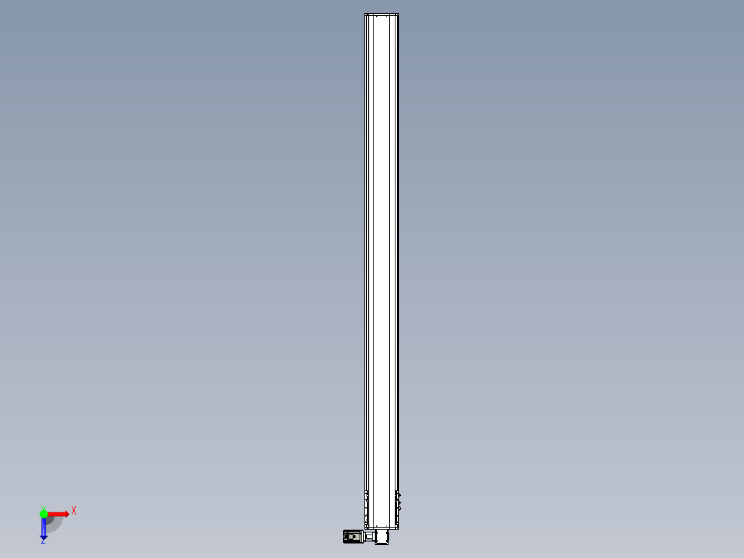 东锦同步带传动-直线滑台模组DH210B-L150-S2850-BL-P750W-C3俯视图