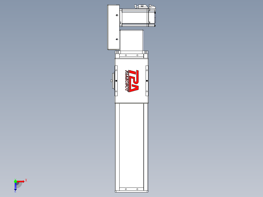 同步带全封闭直线模组TPA-HCB-110D-90-L250-MR-C-P40-N3俯视图