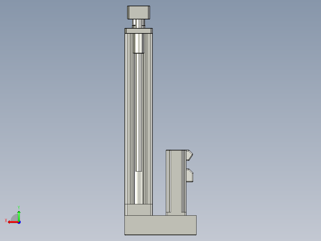 12VZ电动缸-VZ5D-S200-BD后视图