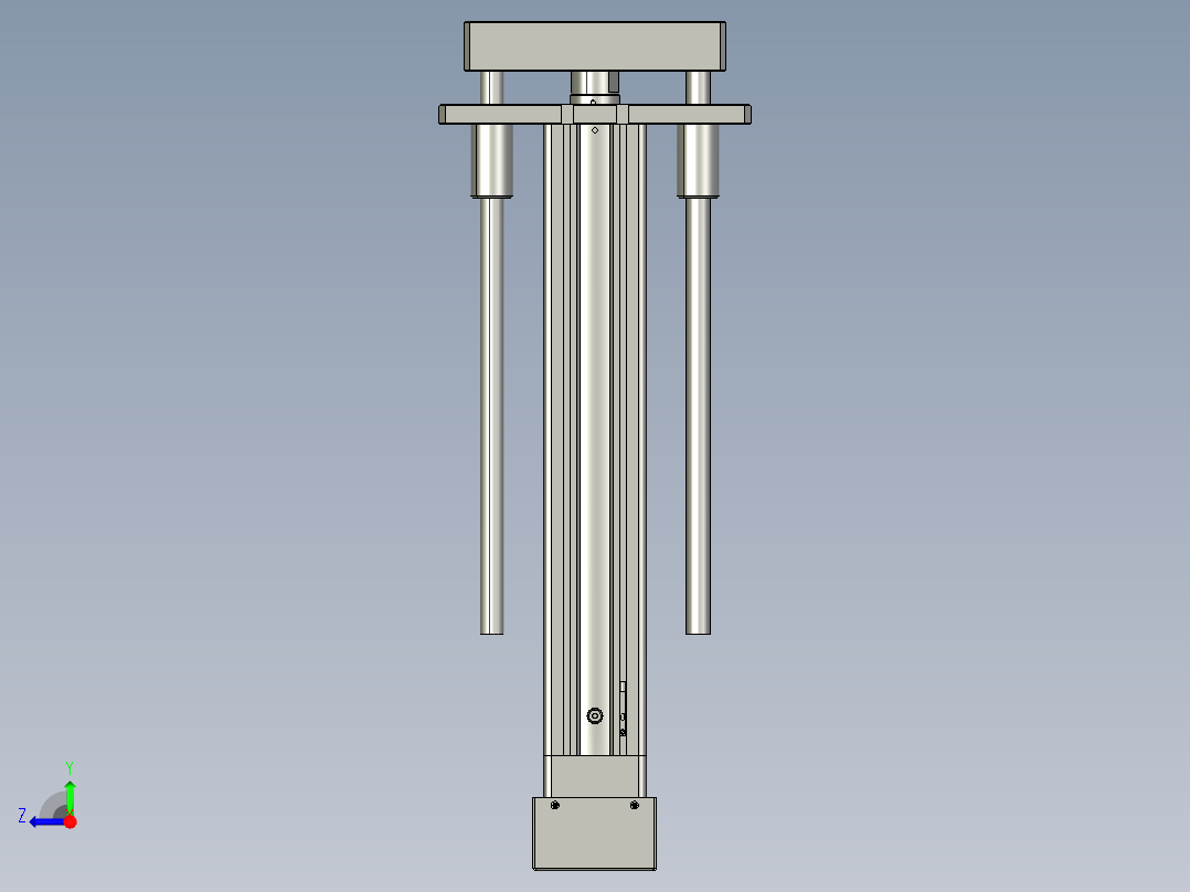 12VZ电动缸-VZ5D-S200-BD右视图