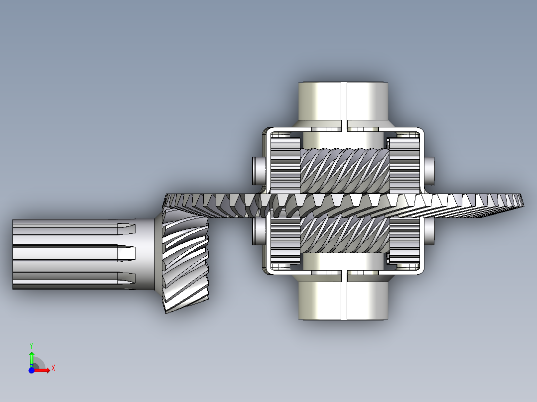 齿轮啮合 (142)前视图