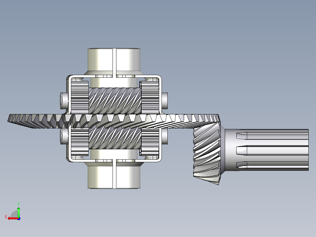 齿轮啮合 (142)后视图