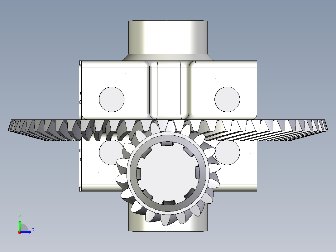 齿轮啮合 (142)左视图