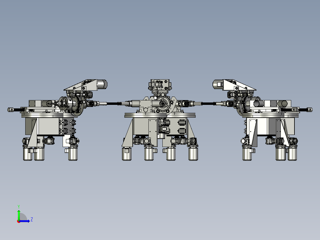 激光对冲机左视图