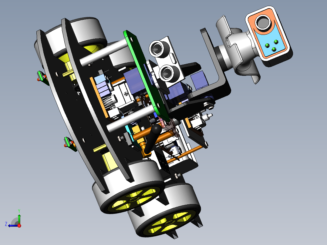 智能避障小车609759右视图