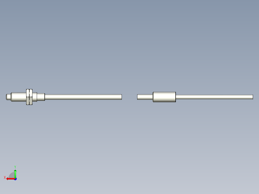 耐高温玻璃光纤_漫反射型FR-GW612_3D后视图