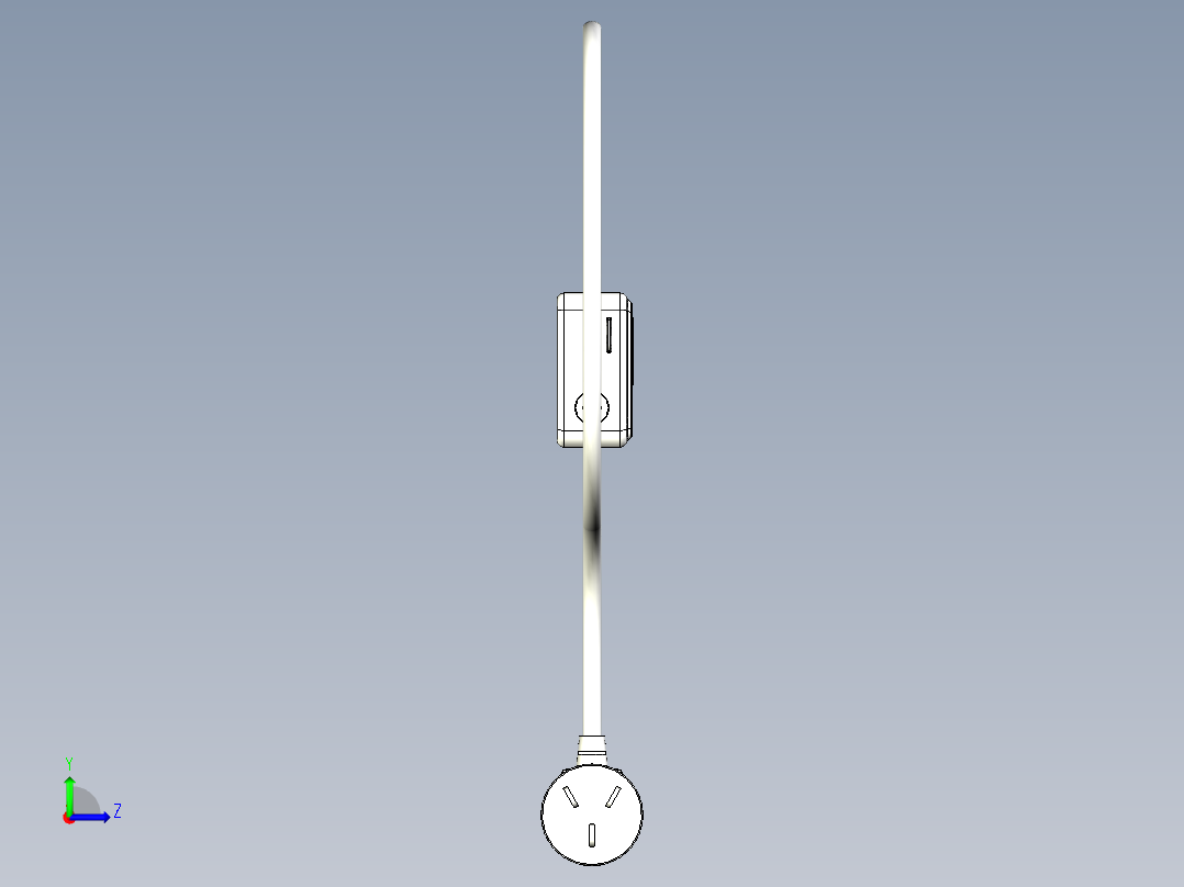 排插-2 STP PROE左视图