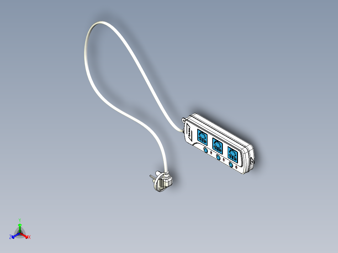 排插-2 STP PROE正等轴测图