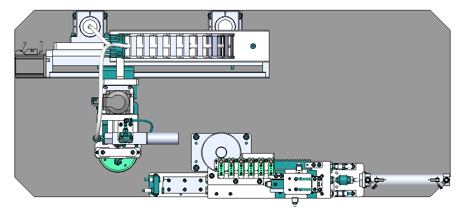 六工位直线等距&圆周等分互转机构