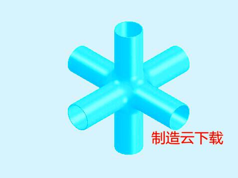 六通管3D模型