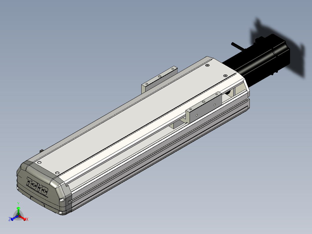 Toyo东佑达直线模组-ETH13-300-BC-400W+煞車正等轴测图