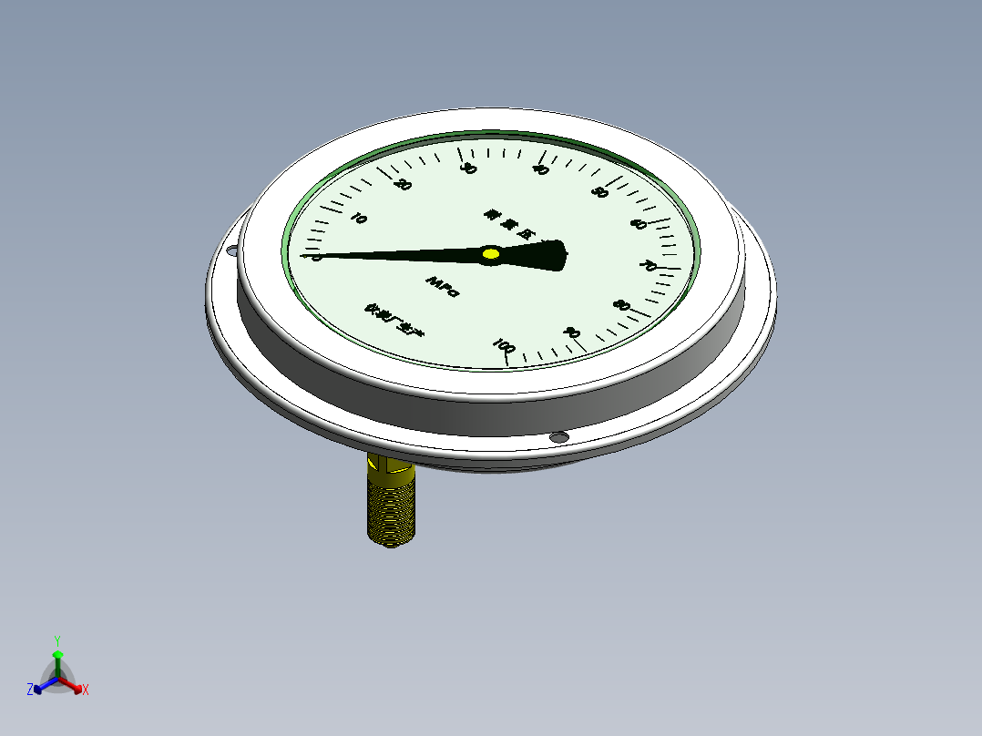 压力表3正等轴测图