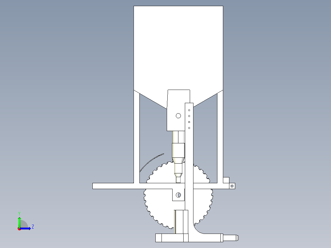 葡萄施肥机的结构设计含三维UG模型+说明书左视图
