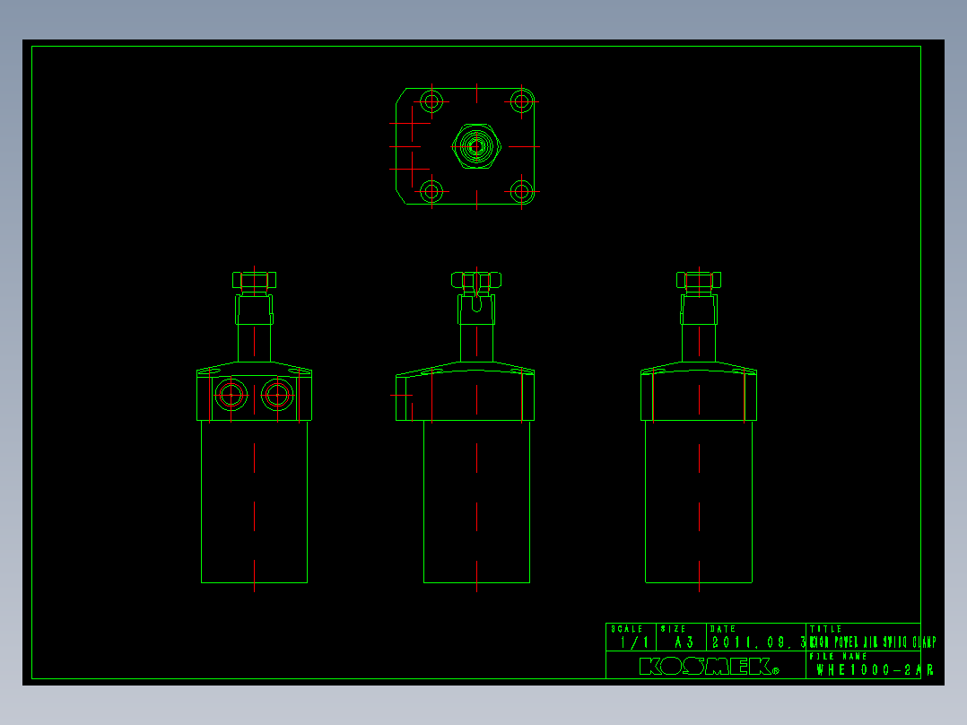 KOSMEKWHE1000-2AR多系列多零件图纸模型多系列多零件图纸模型