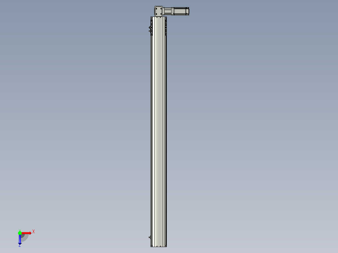 东锦同步带传动-直线滑台模组DH120B-L125-S1500-BL-P400W-C3俯视图