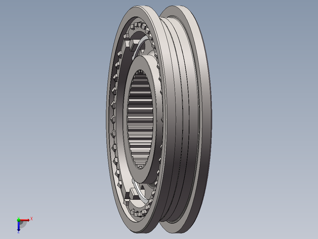 汽车变速箱3456档同步器总成934598==30俯视图