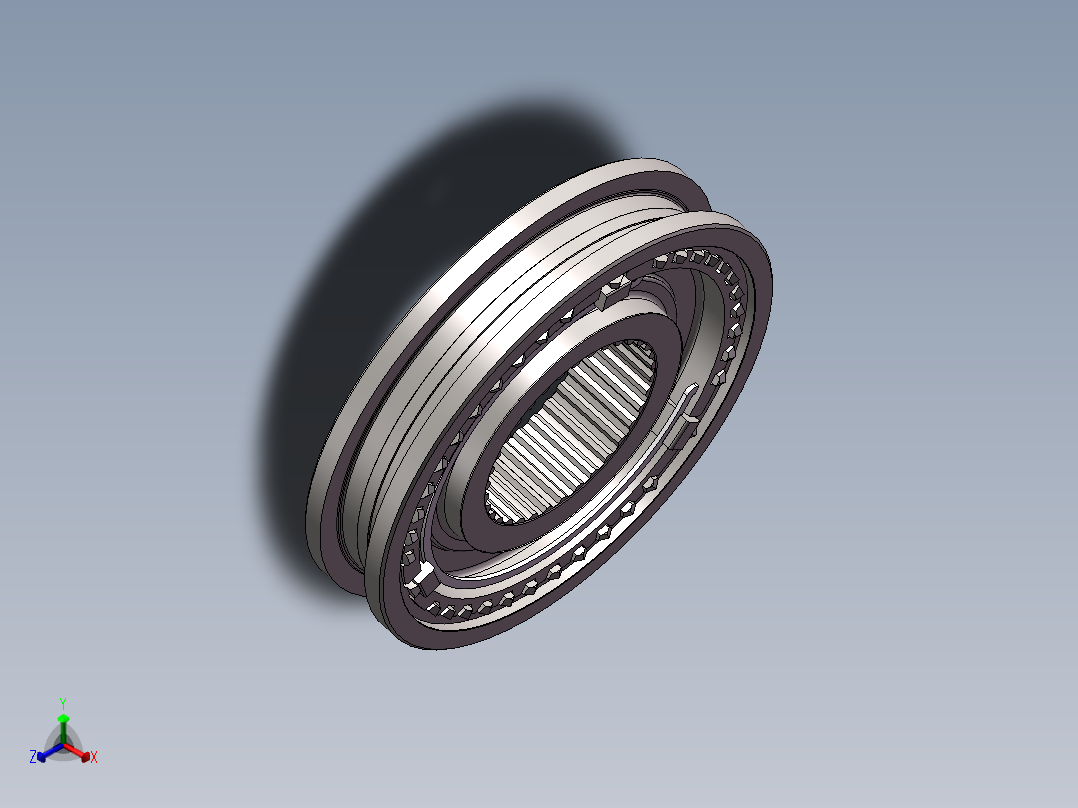 汽车变速箱3456档同步器总成934598==30正等轴测图