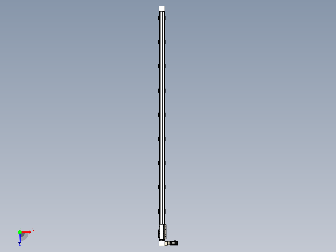 同步带滑台-欧规B8H-L176-S3500-L-ZP40-D3-N5俯视图