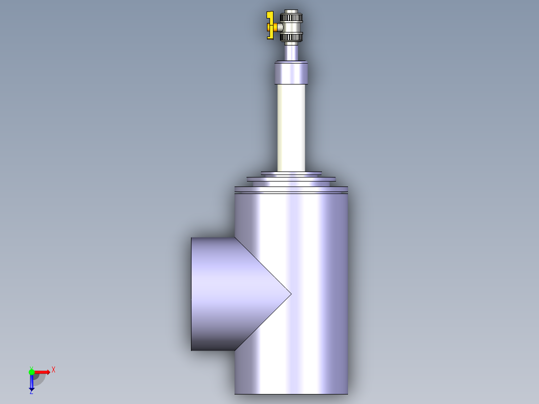 [PVC x PVC] 泄漏检测Low Point Drain-90俯视图