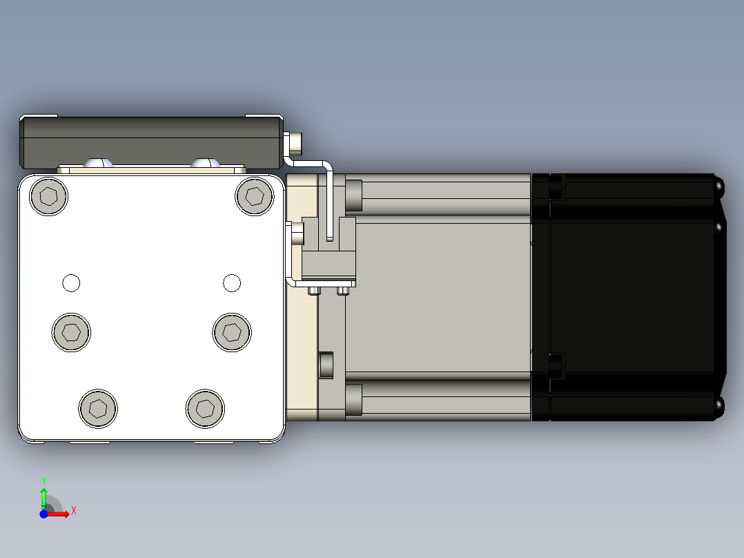 同步带滑台-欧规BC6-L120-S2500-R-P40-D3前视图