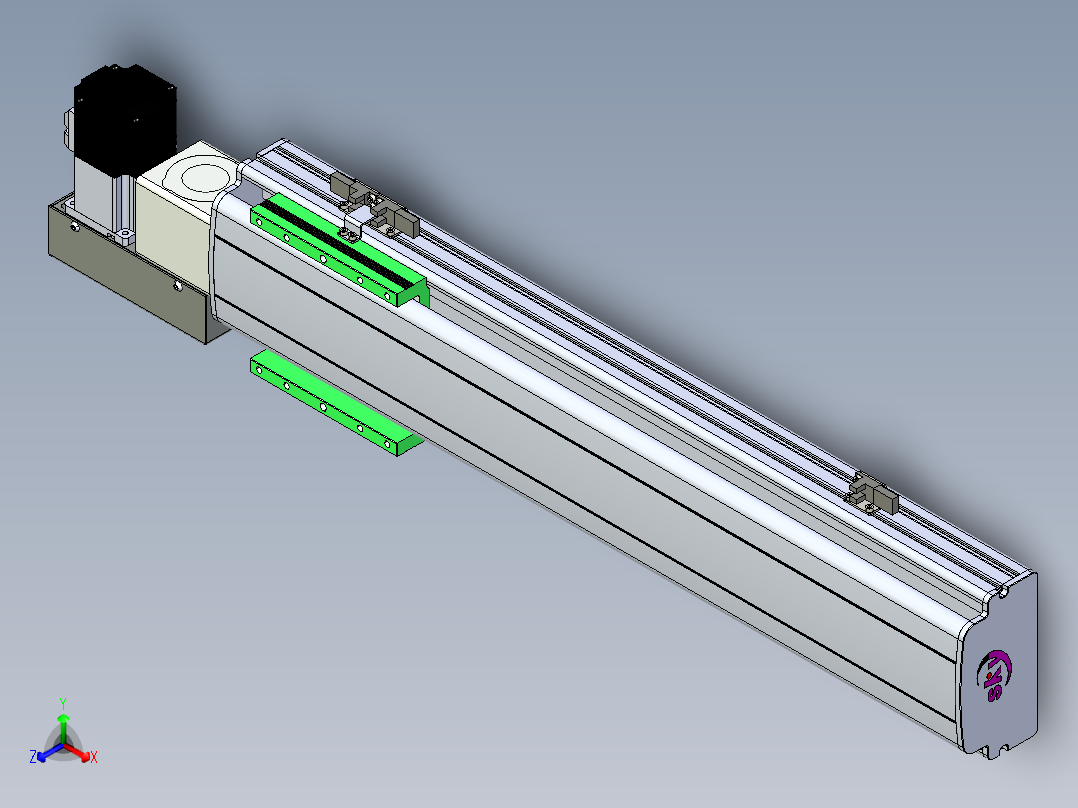 同步带滑台-半封闭B13H-L45-S450-L-P40-D3