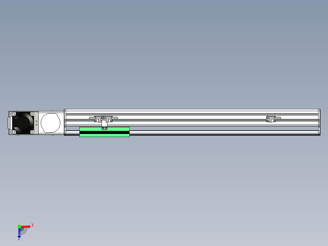 同步带滑台-半封闭B13H-L45-S450-L-P40-D3俯视图