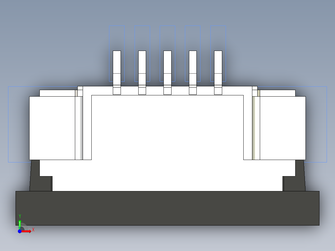 连接器 SM-FFC3B05-05-T前视图