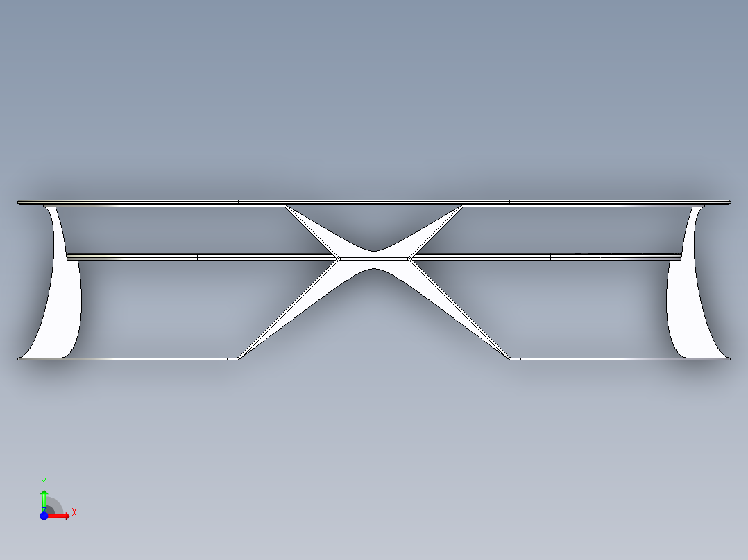 咖啡桌(2)前视图