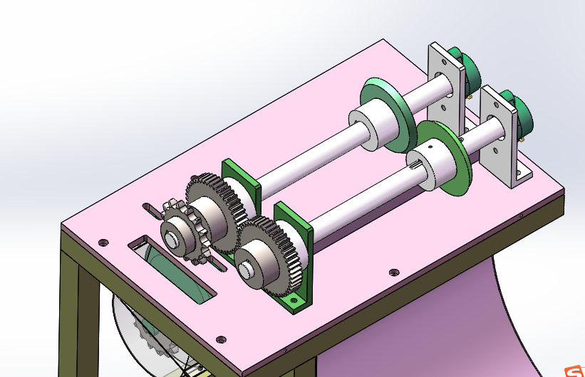 滚刀式裁切机sw18可编辑+cad