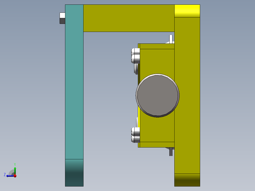 后机盖加工工艺及夹具设计右视图