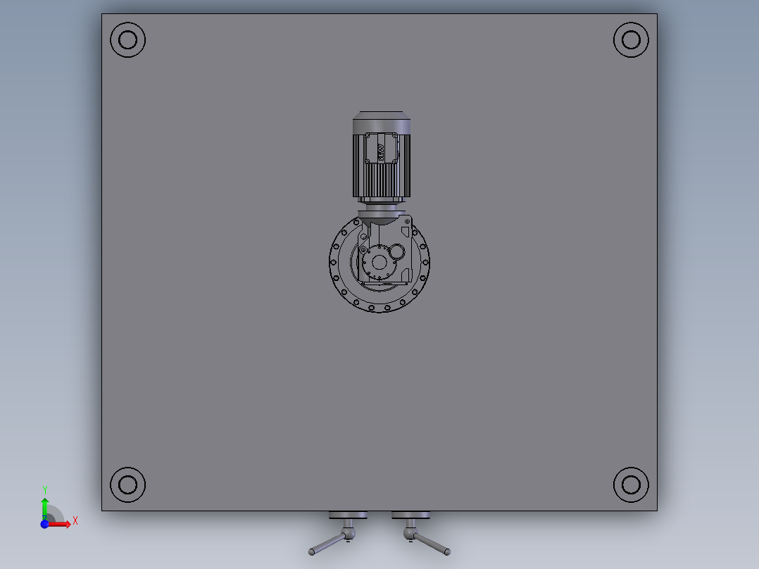 二辊矫直机前视图