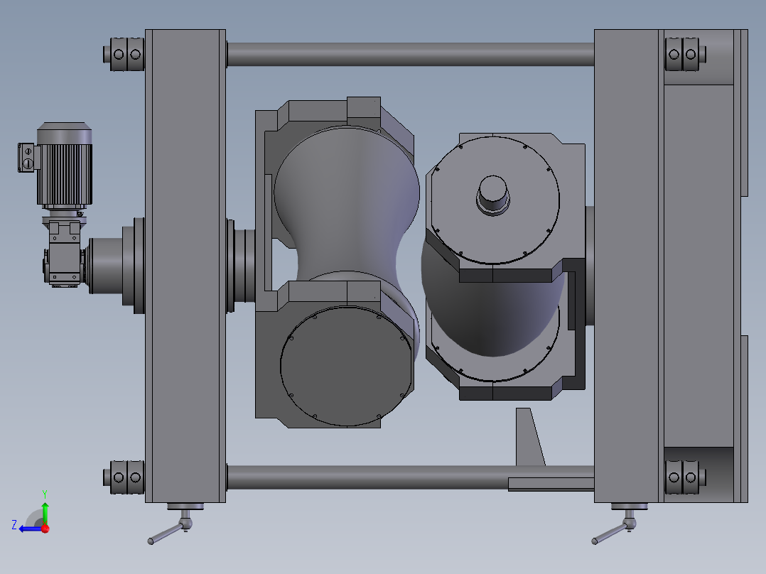 二辊矫直机右视图