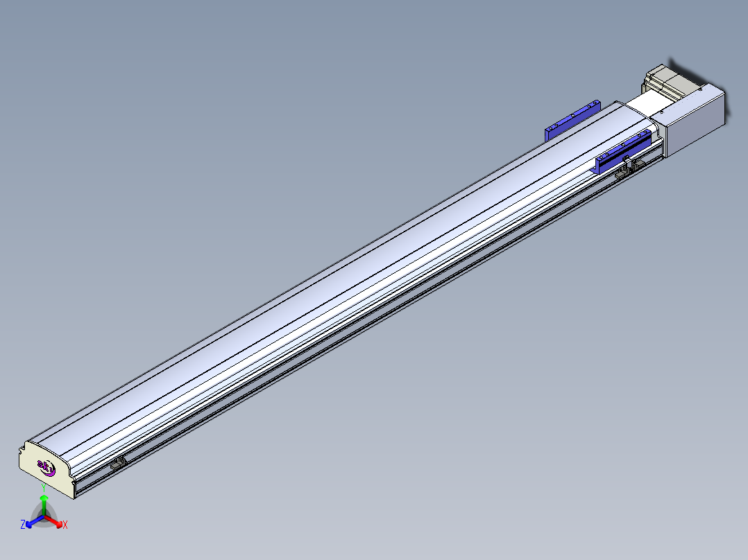 同步带滑台-半封闭B17H-L50-S1550-R-P75-D3