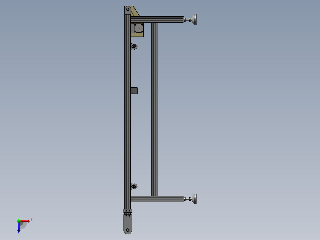 108041800001皮带线（带防跑偏筋条）俯视图