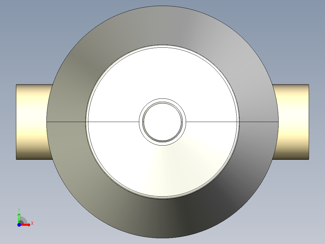 1DKMDMCP NC 气动隔膜阀，常闭，与男性的两端，公制系列PP-H前视图
