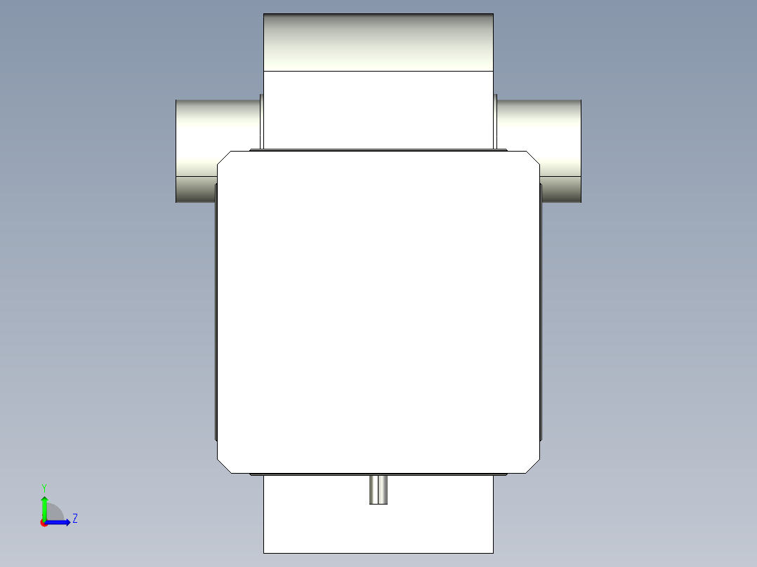 德克斯TUNKERS气缸数模KS_125_2_BD_A00_T08_135GRAD左视图