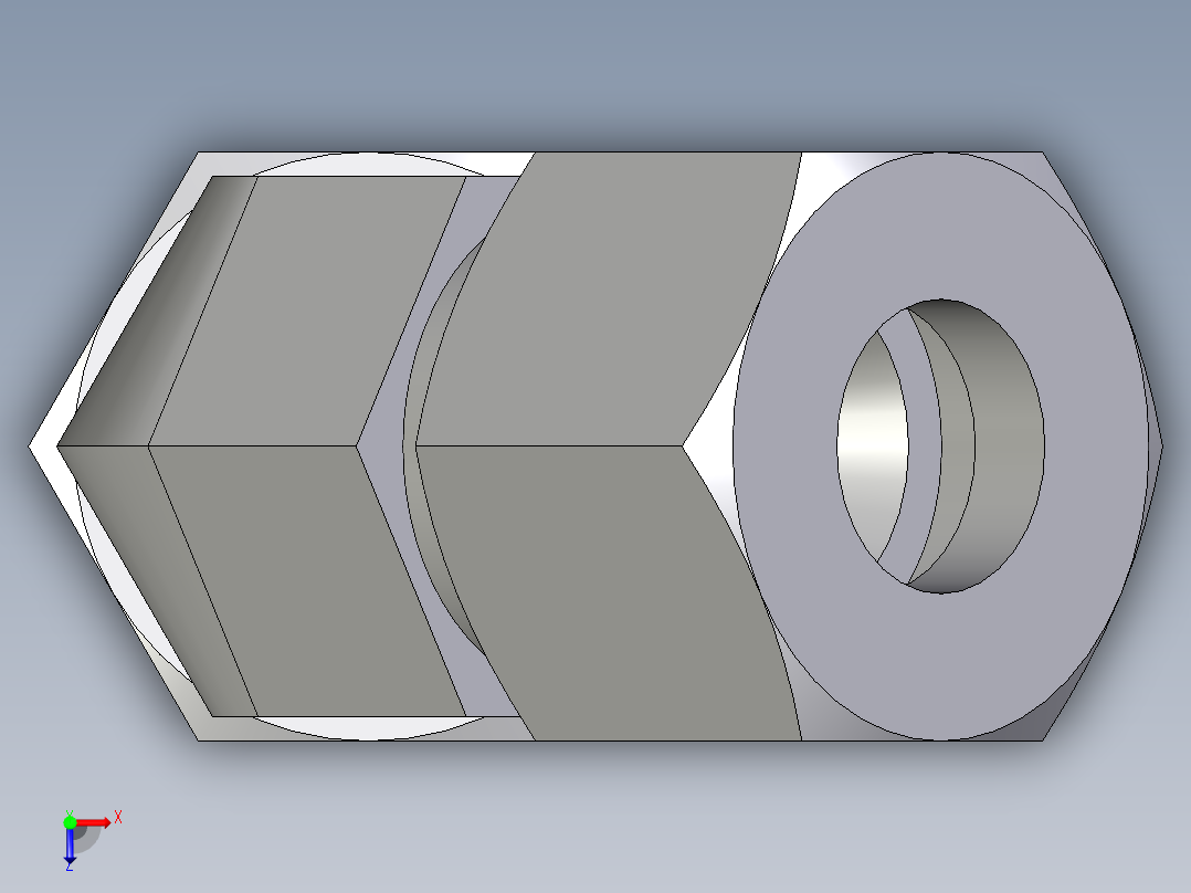 卡套式工业通用硬管接头EO_Swivel_nut_45_deg_elbow_EV12SCF俯视图