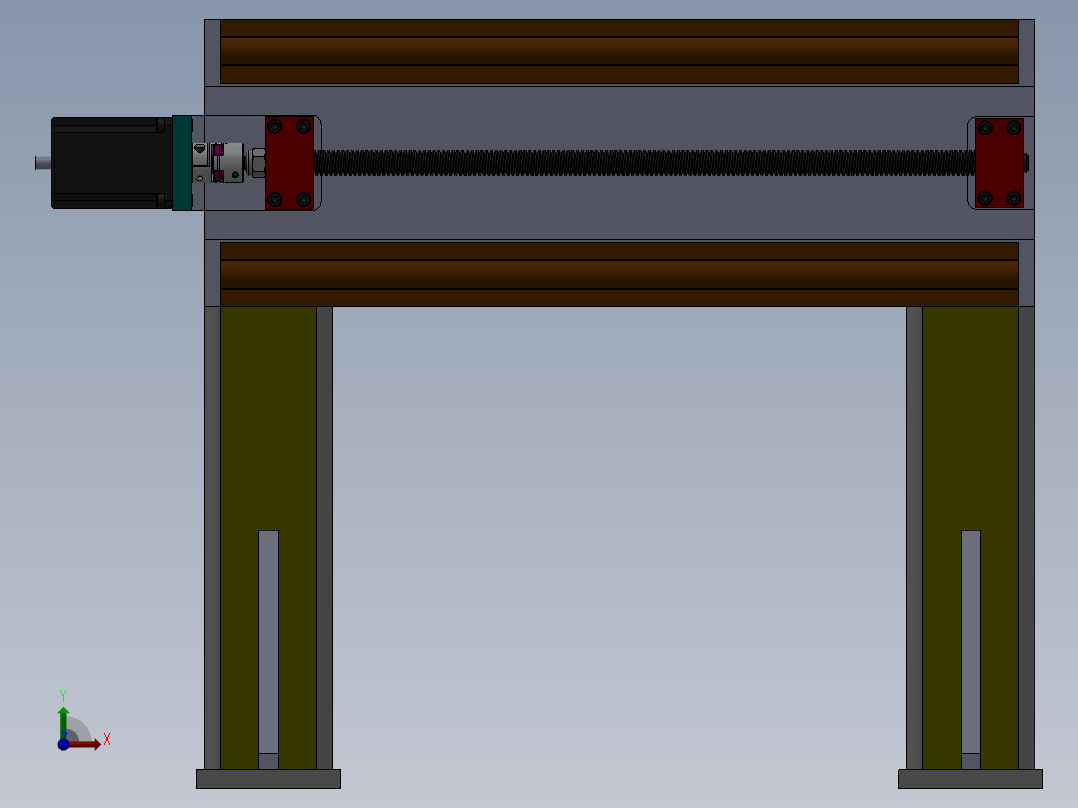 飞秒激光深孔加工理论与系统设计（sw14可编辑+cad+说明书）前视图