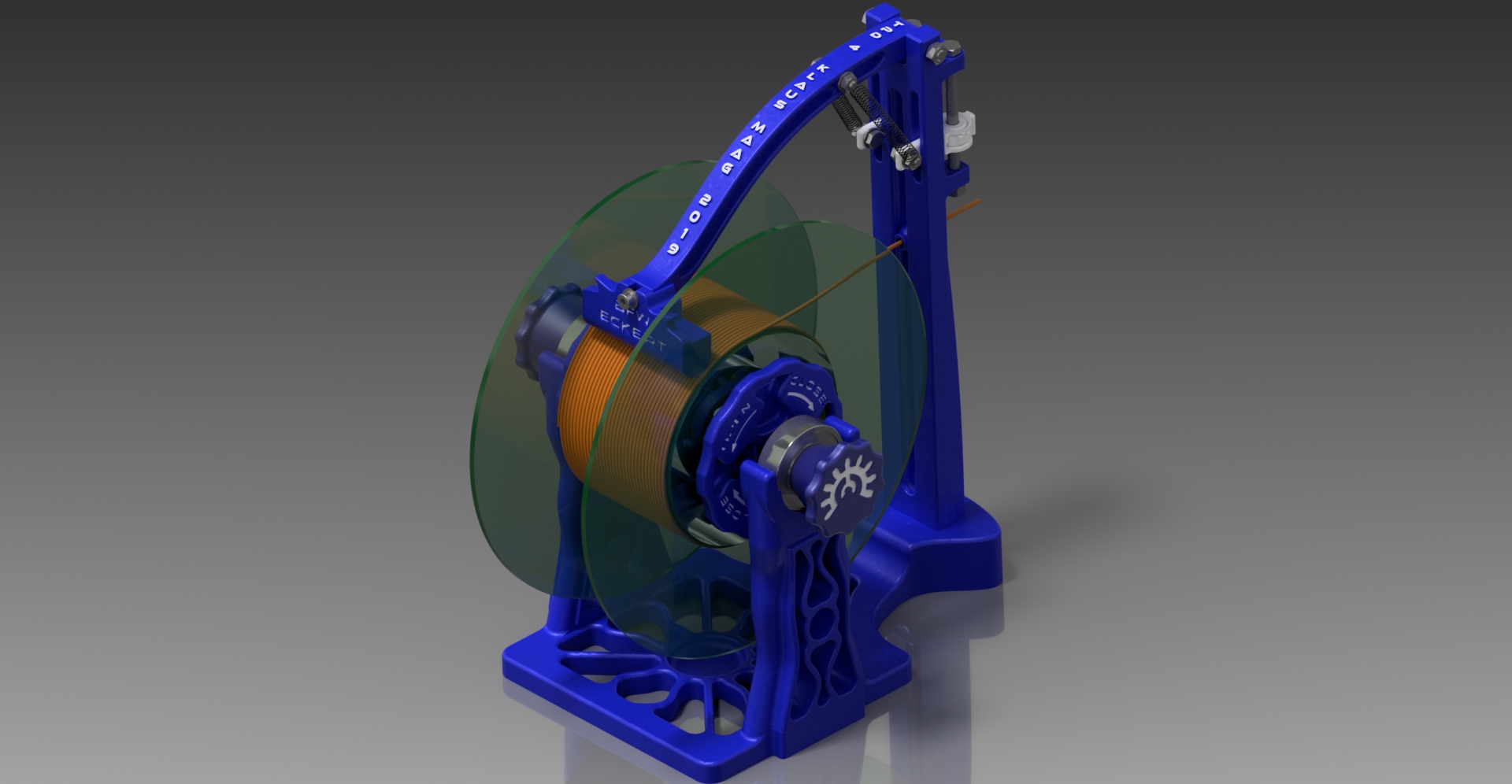 3D打印机丝线轴保持架3D数模图纸 STP格式